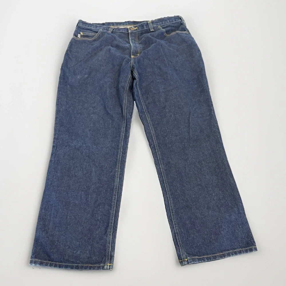Carhartt FR Jeans Men 40x30 Blue Flame Resistant Denim Relaxed Fit HRC 2